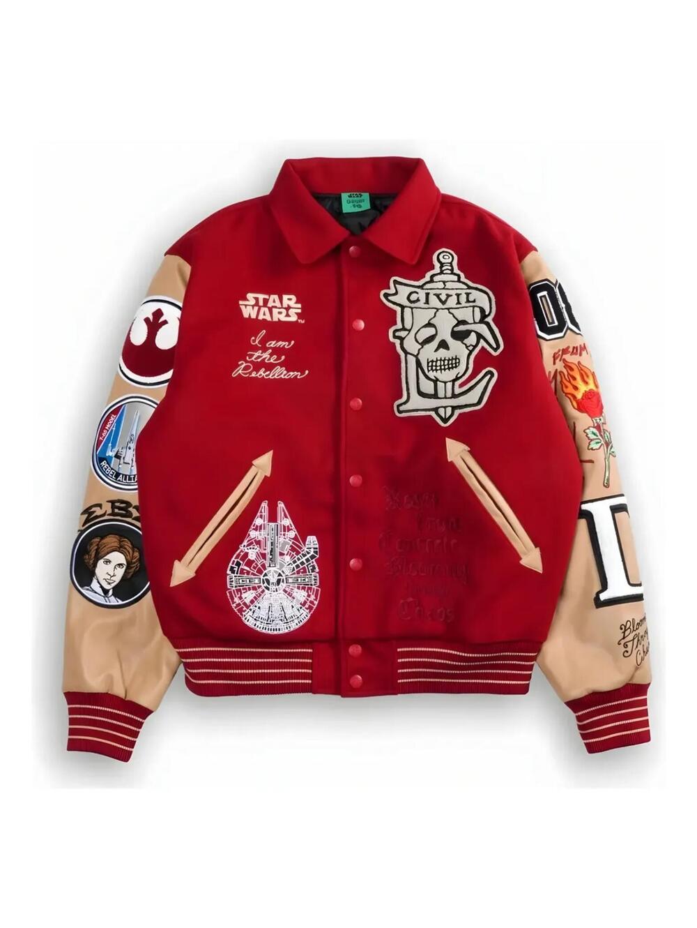 Civil Regime x Star Wars Rebellion Letterman Jacket